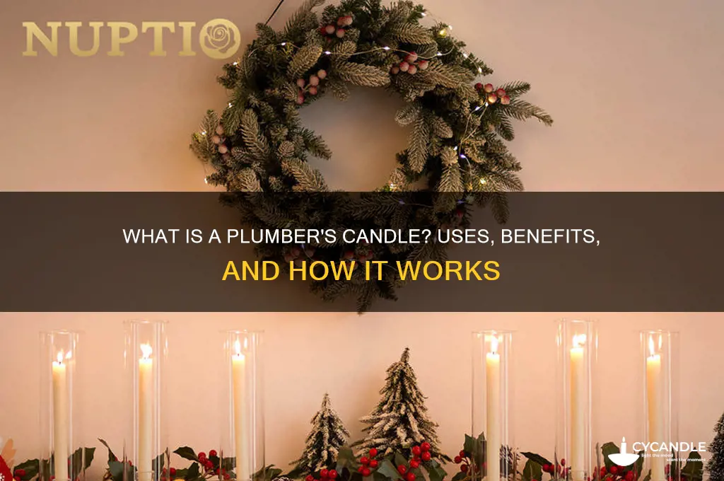 what is a plumbers candle