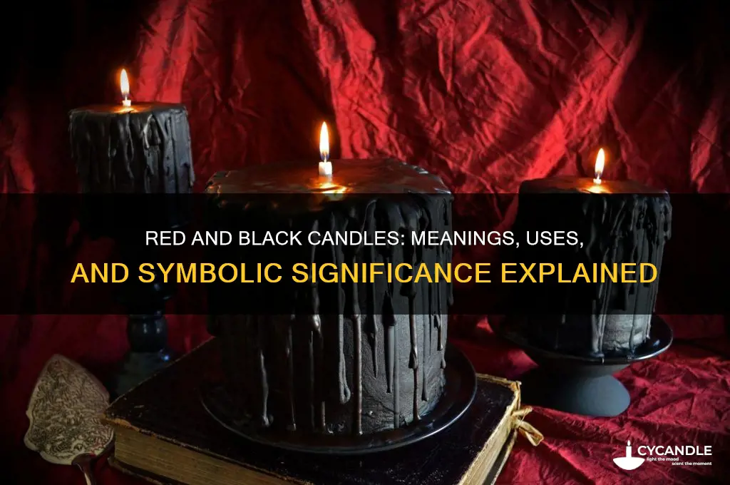 what is a red and black candle for