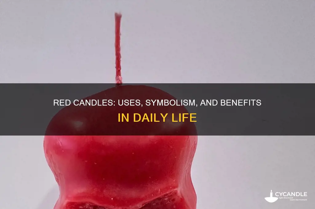 what is a red candle used for