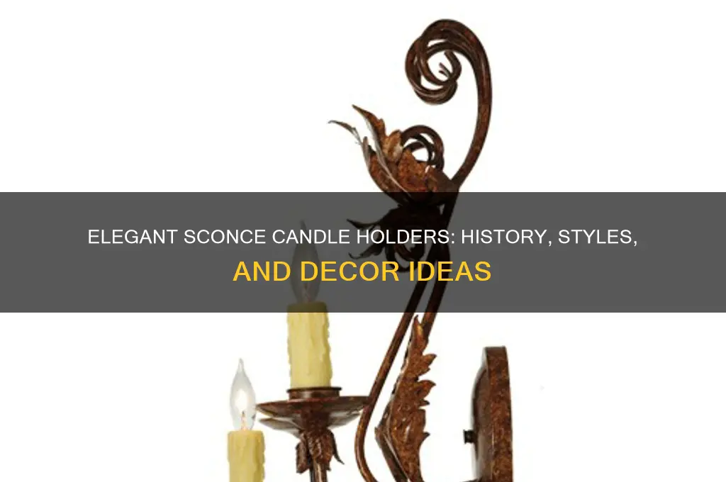 what is a sconce candle holder