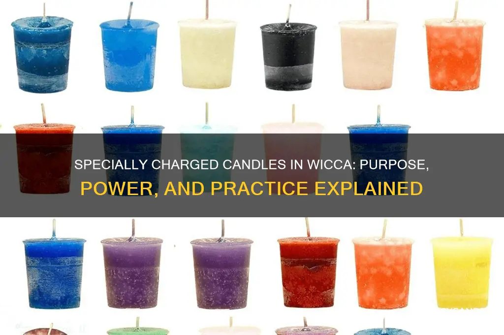 what is a specially charged candles for wicca practice