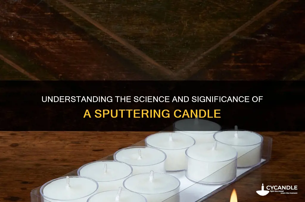 what is a sputtering candle