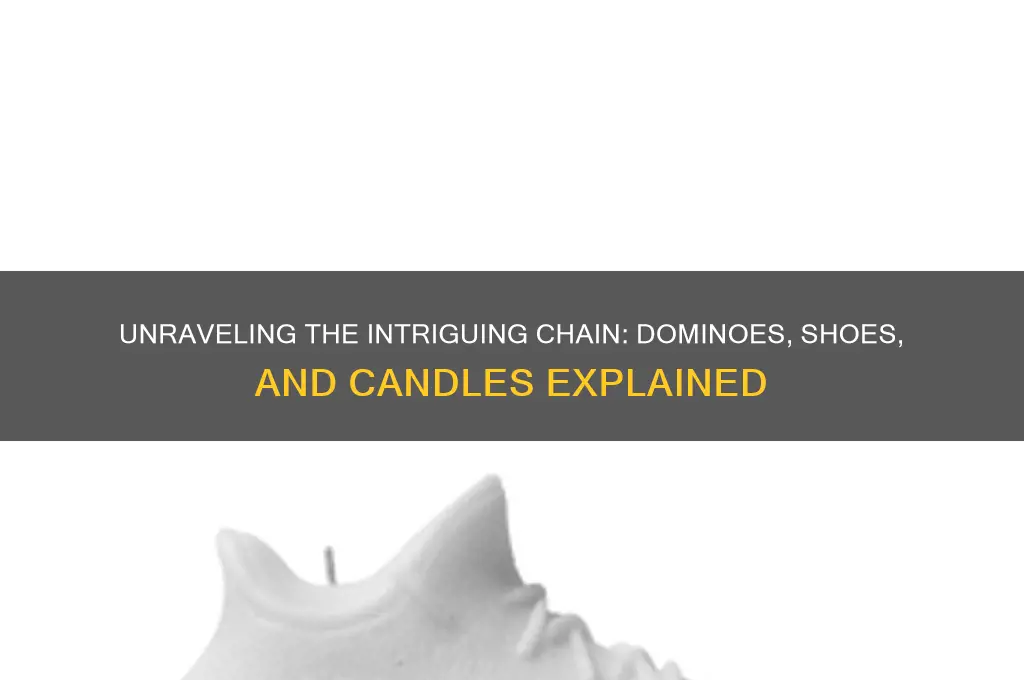 what is a srieries of events dominoes shoe candle