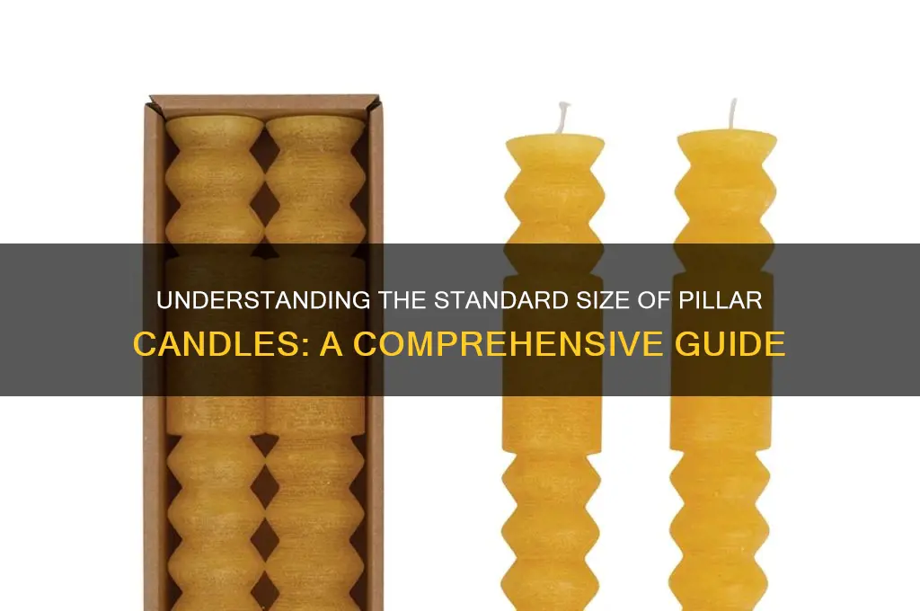 what is a standard size pillar candle