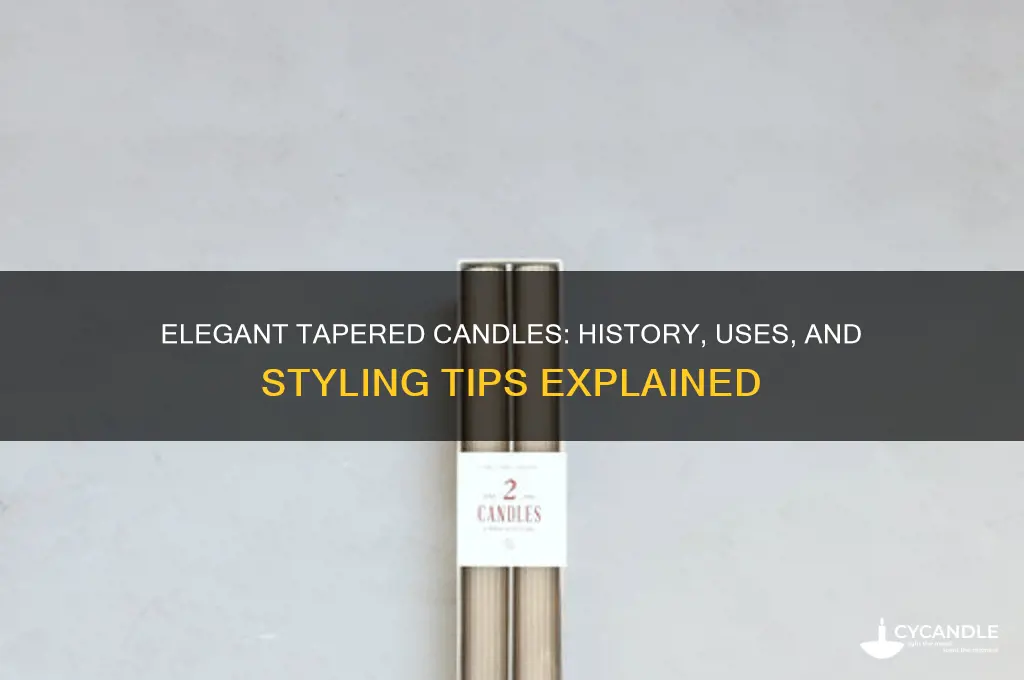 what is a tapered candle
