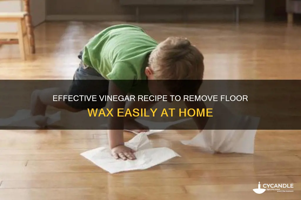 what is a vinegar recipe to remove floor wax