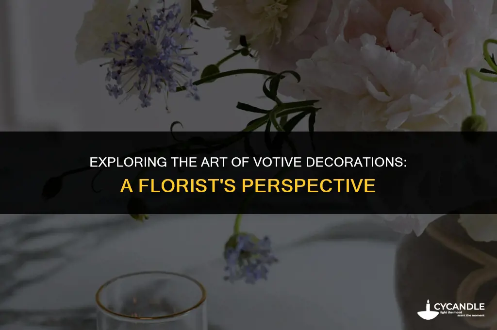 what is a votive decoration from a florist
