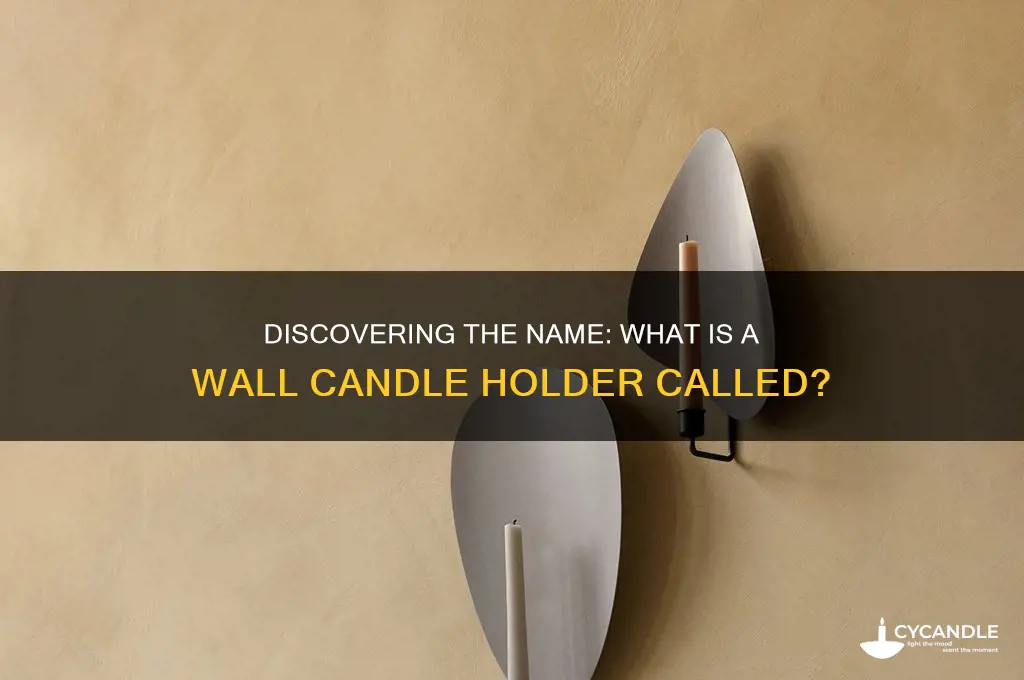 what is a wall candle holder called