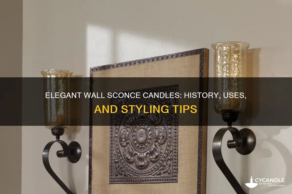 what is a wall sconce candle