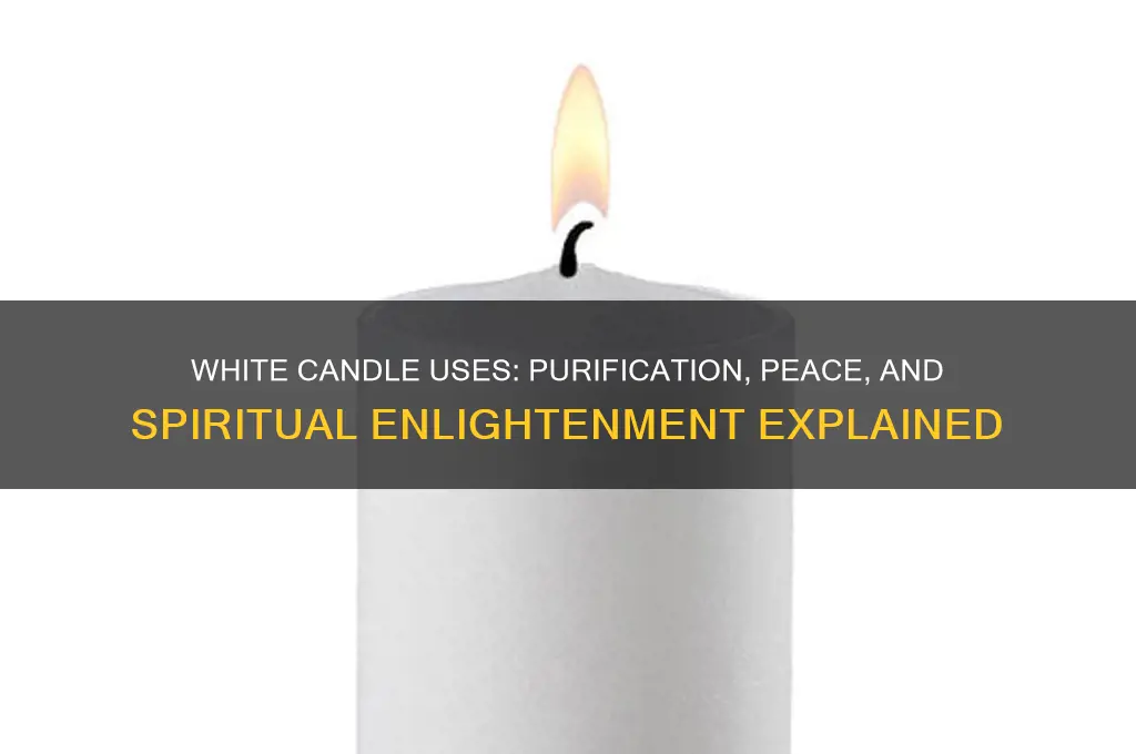 what is a white candle for