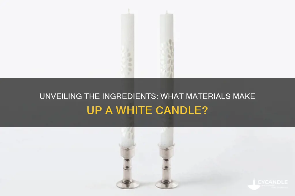 what is a white candle made of