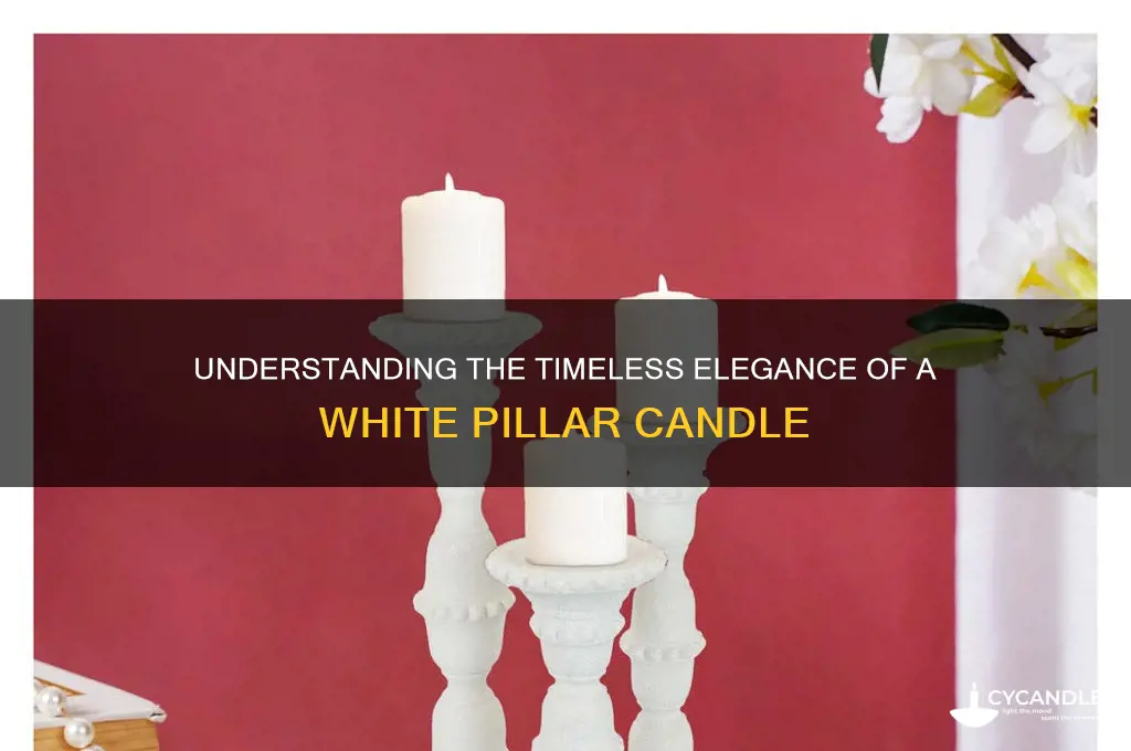 what is a white pillar candle