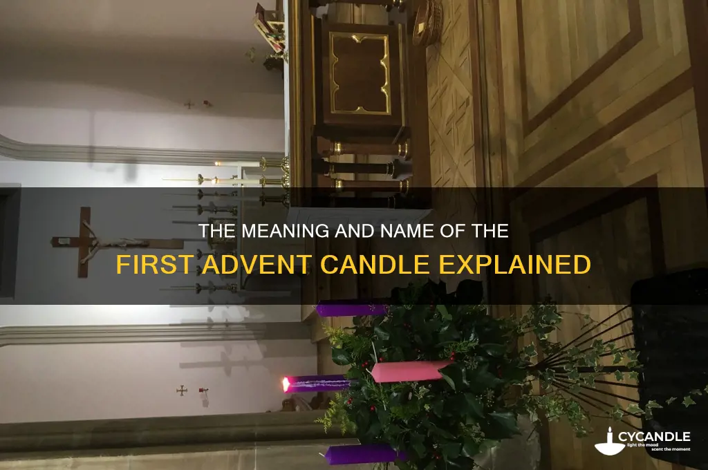 what is advent 1 candle called