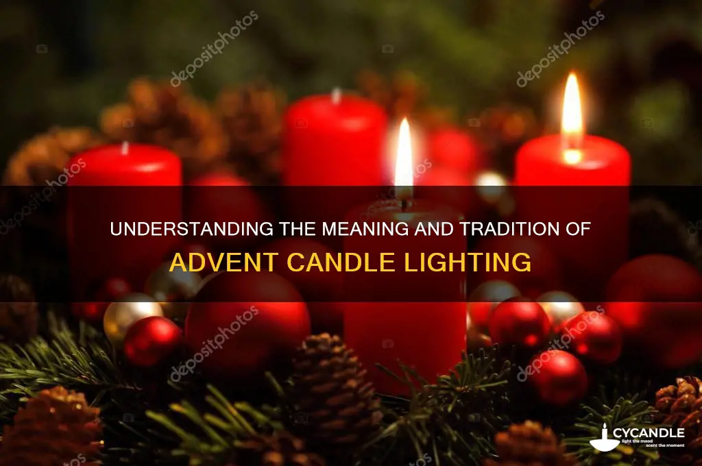 what is advent candle lighting