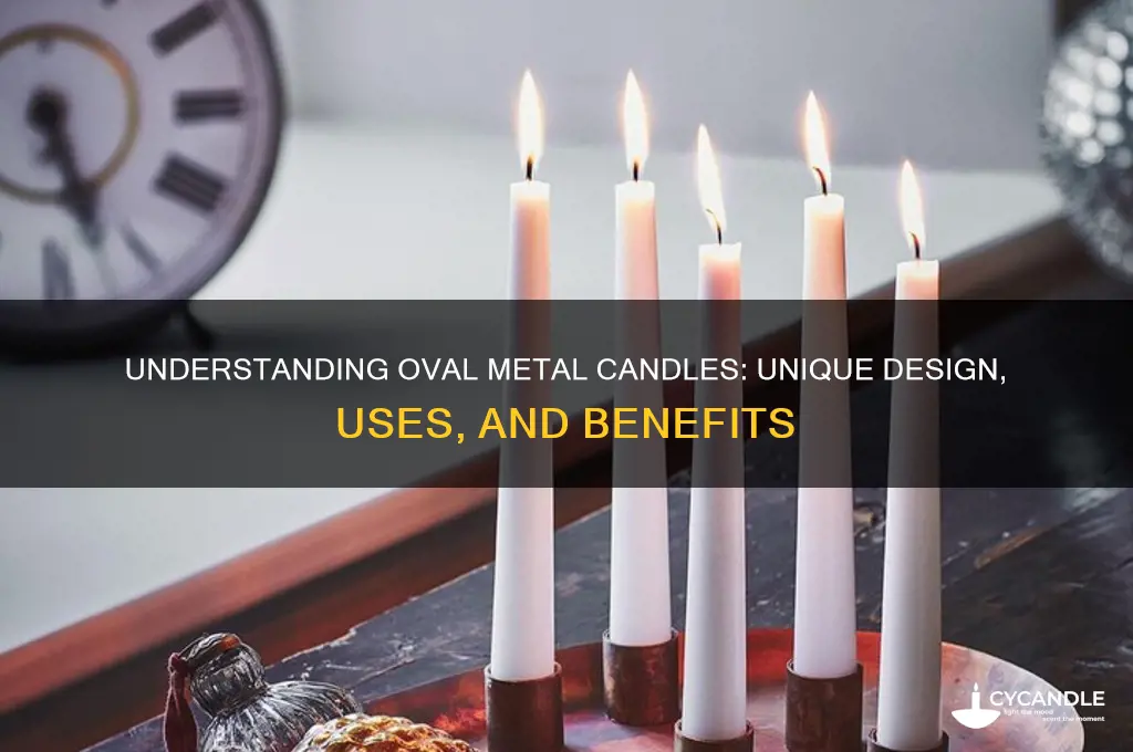 what is an oval metal candle