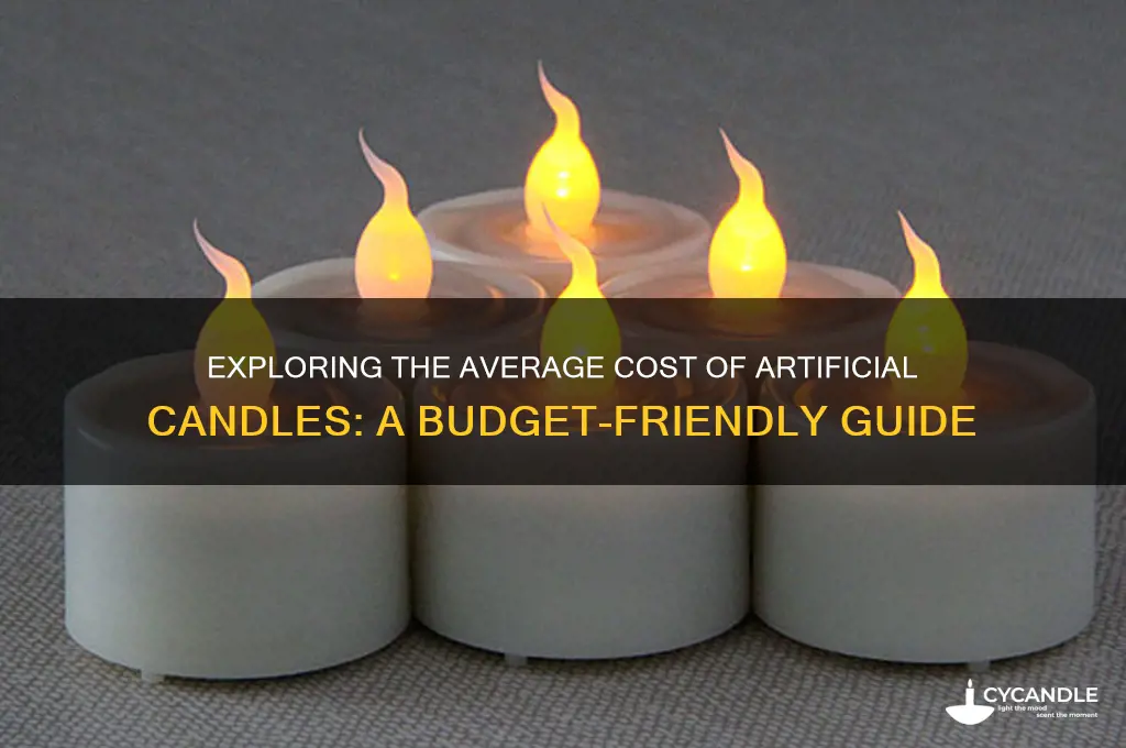 what is average cost of artificial candles
