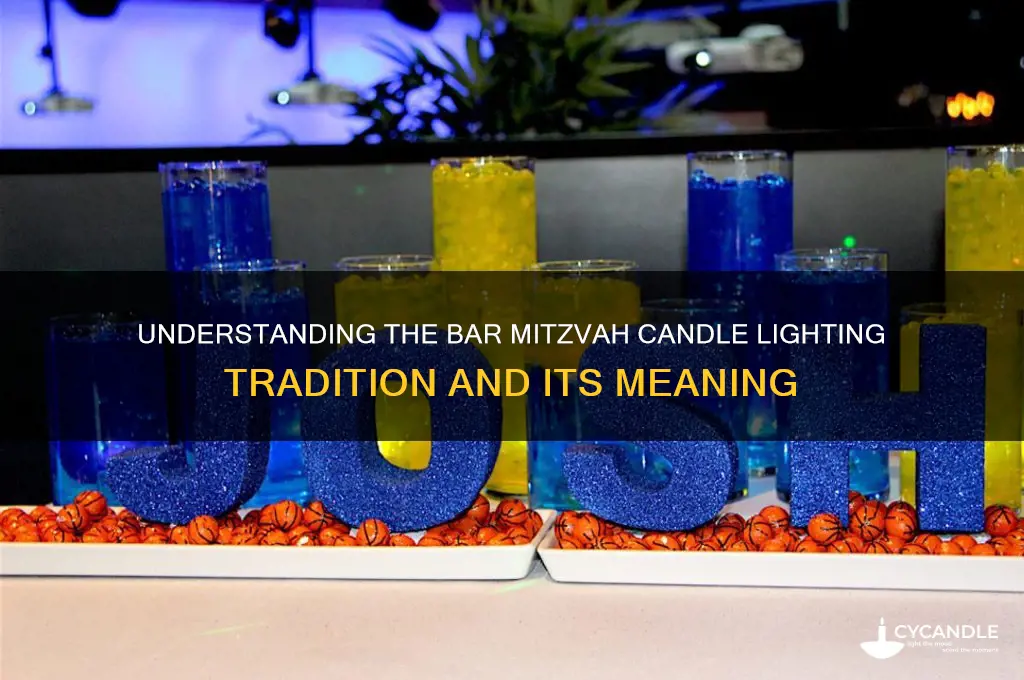 what is bar mitzvah candle lighting