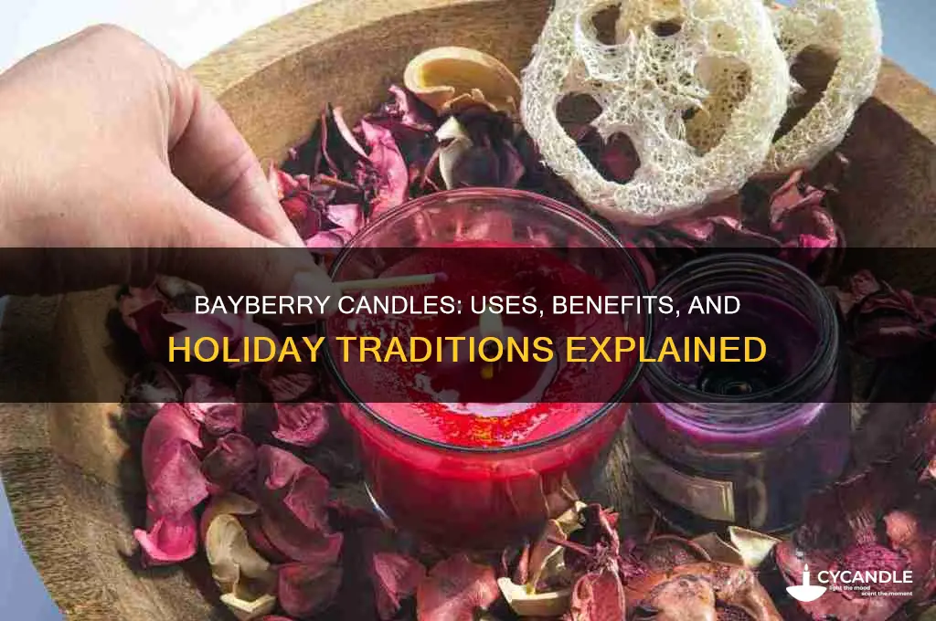 what is bayberry candle used for