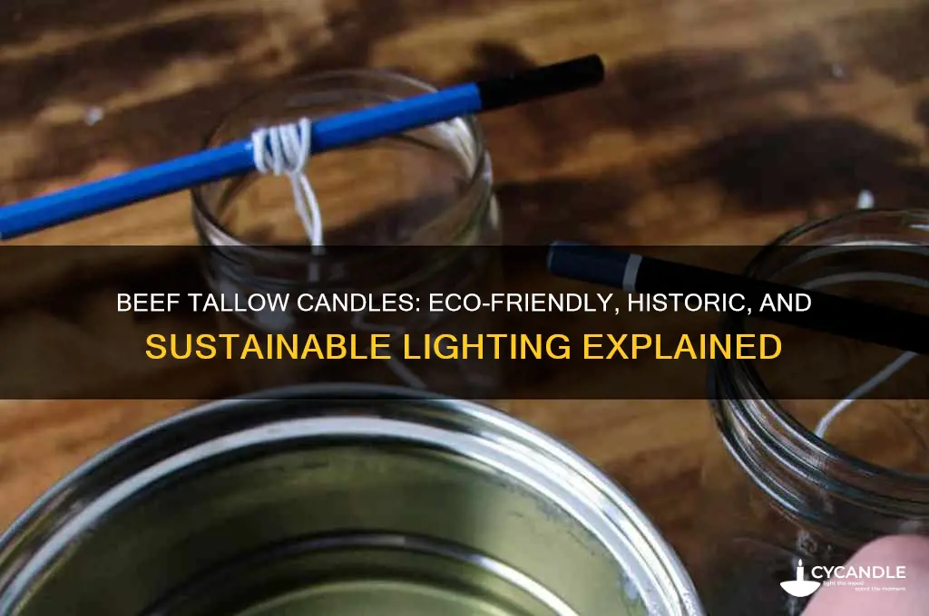 what is beef tallow candles