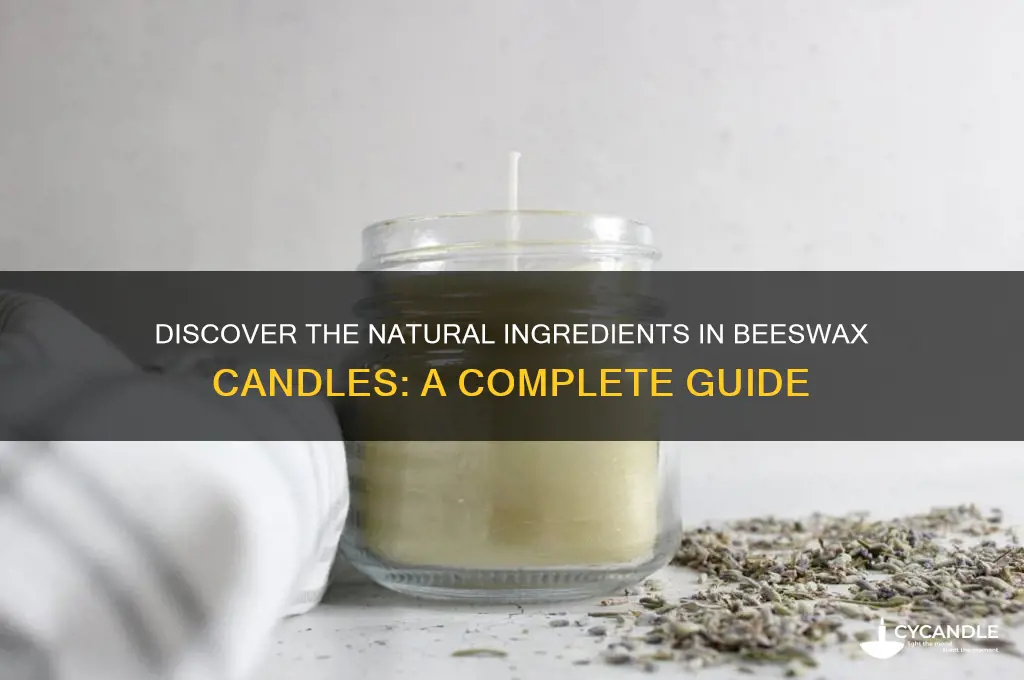 what is beeswax candles made of