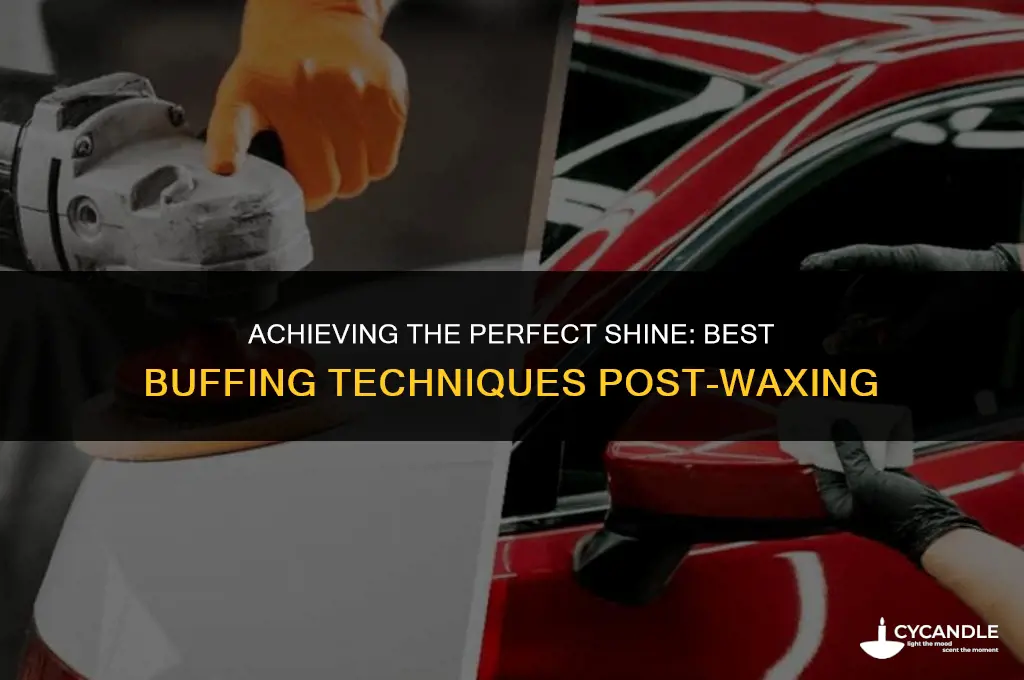 what is best for the final buffing after waxing car