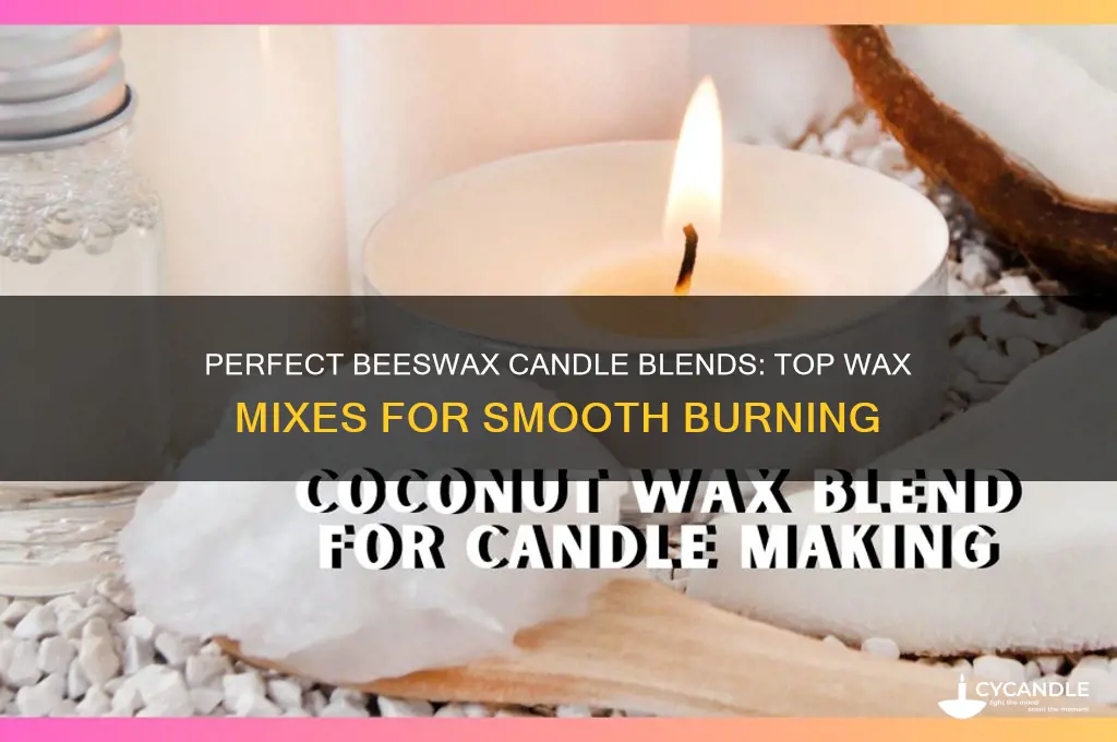 what is best to mix with beeswax for candles
