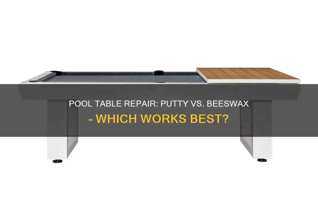 what is better on pool table putty or bees beeswax
