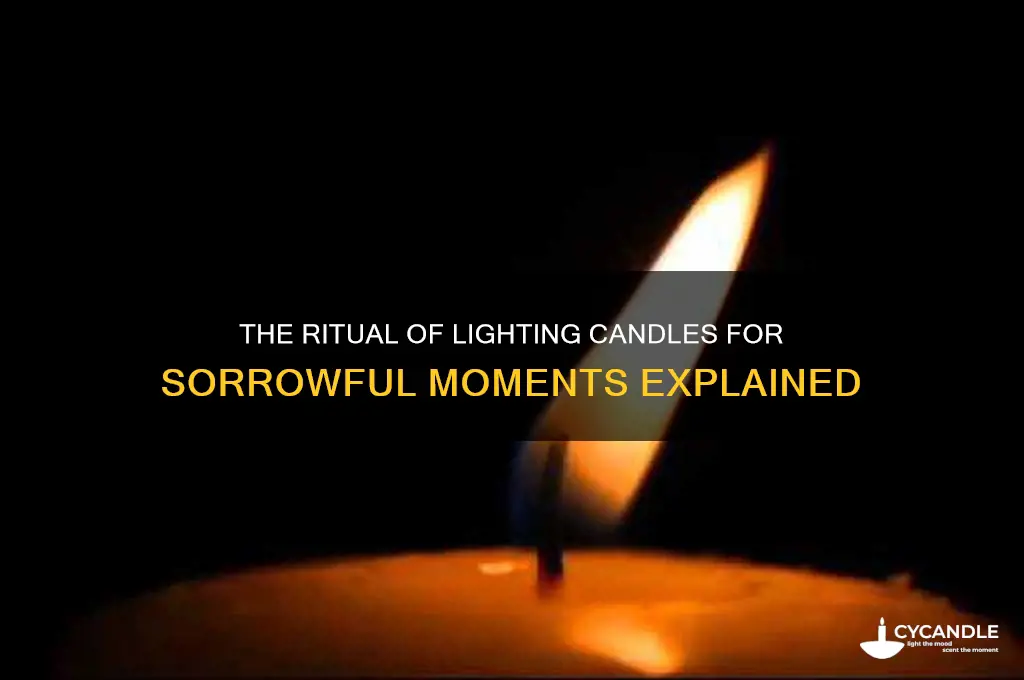 what is burning a candle for sad occasion called
