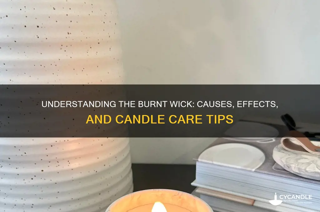 what is burnt part of a candle wick