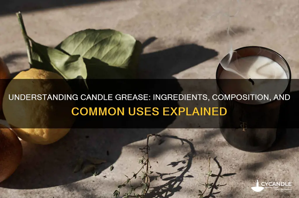 what is candle grease made of