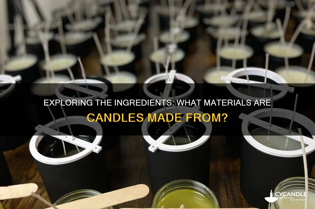 what is candle made from