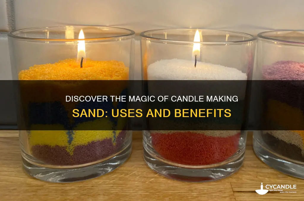 what is candle making sand