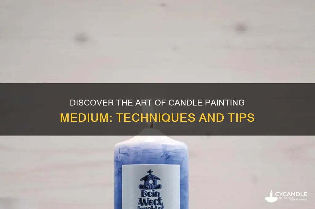 what is candle painting medium