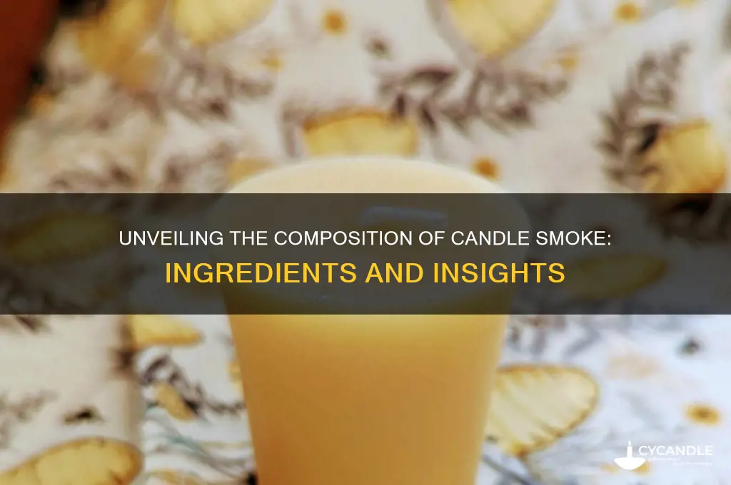 what is candle smoke made of