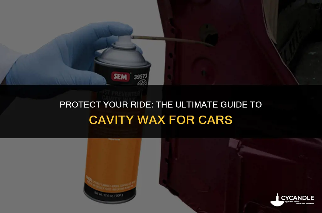 what is cavity wax for cars