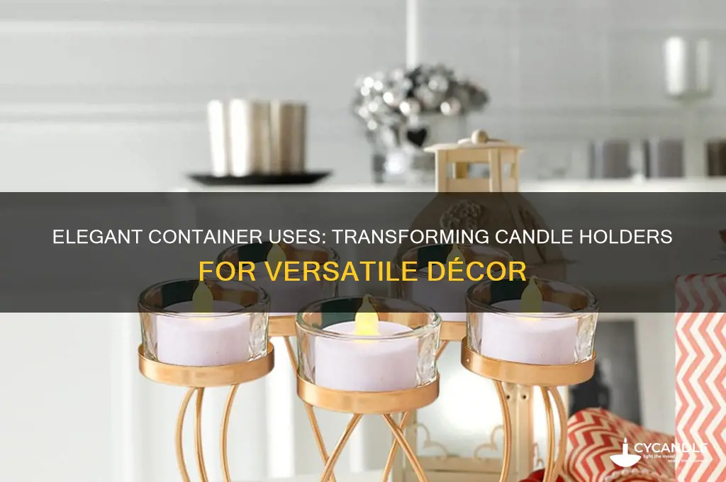 what is container used for looks like candle holder