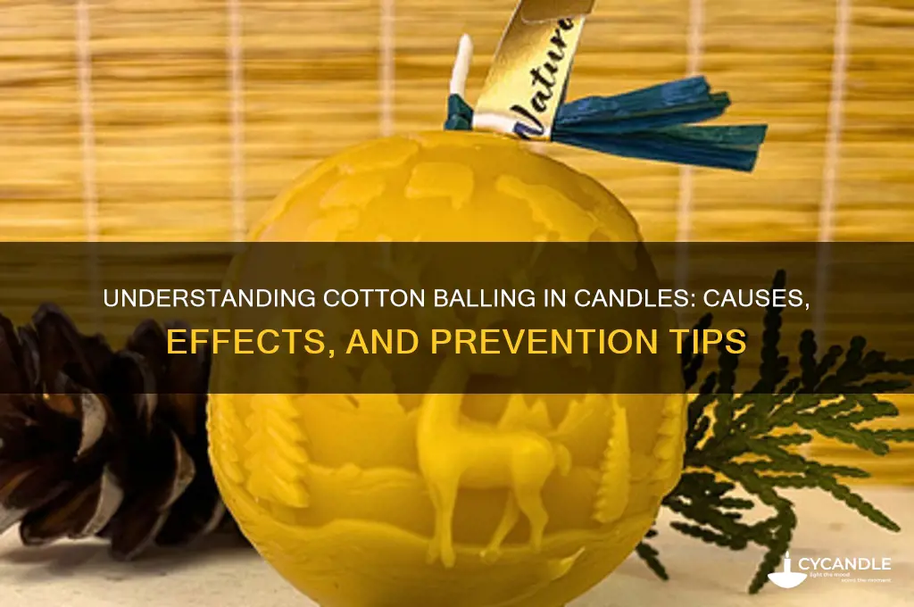 what is cotton balling a candle