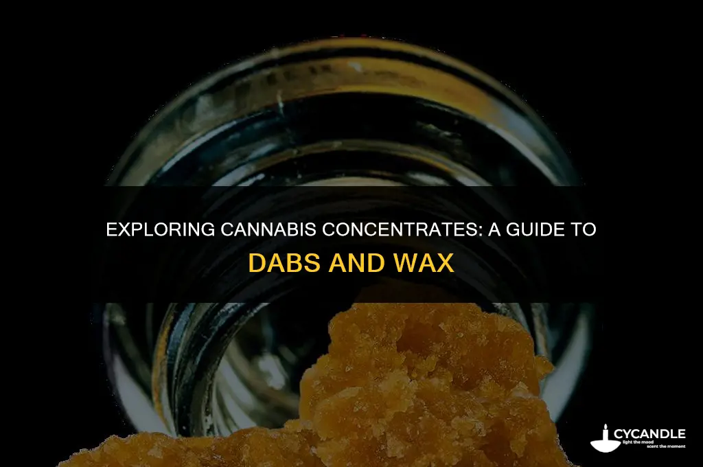 what is dabs and wax