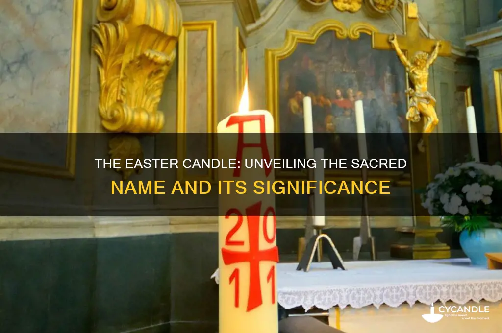 what is easter candle called