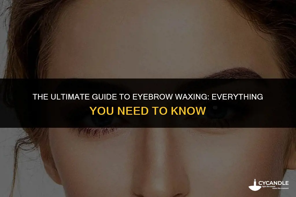what is eyebrow wax