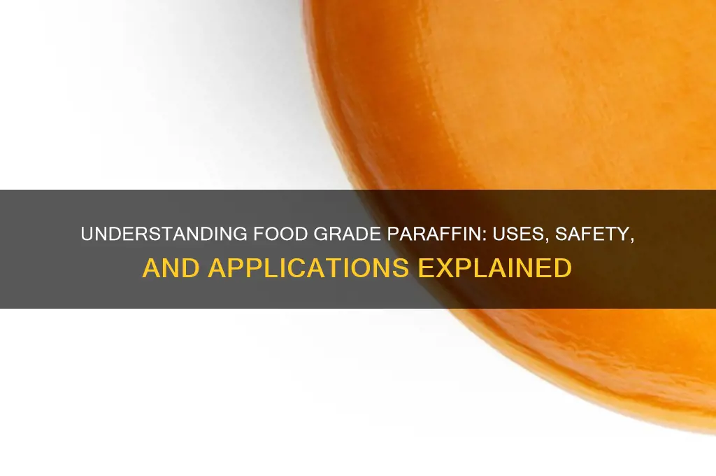 what is food grade paraffin