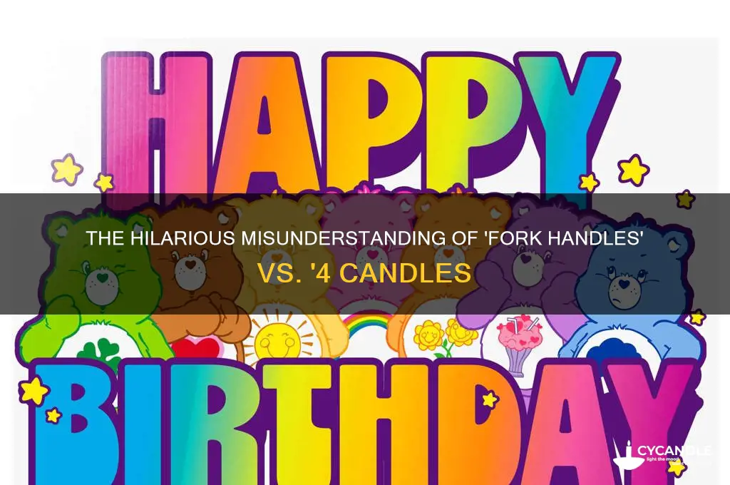 what is funny about 4 candles