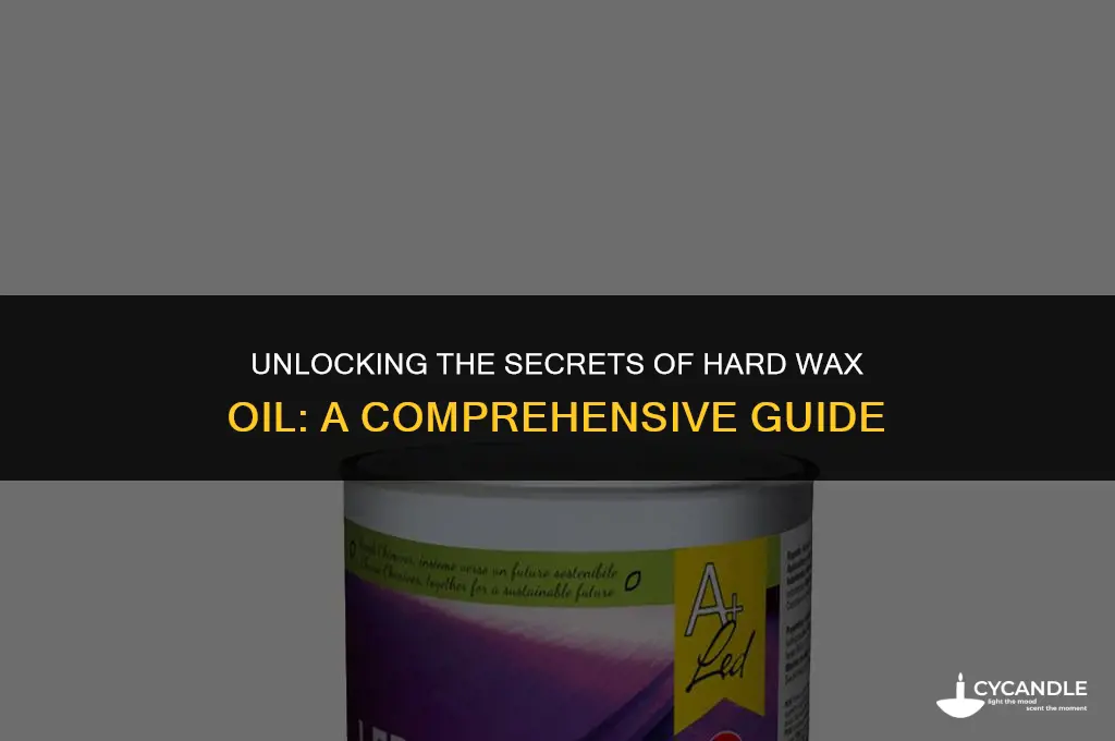 what is hard wax oil