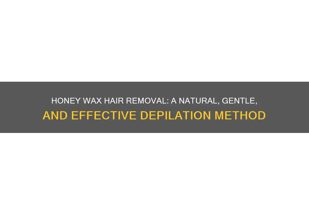 what is honey wax hair removal