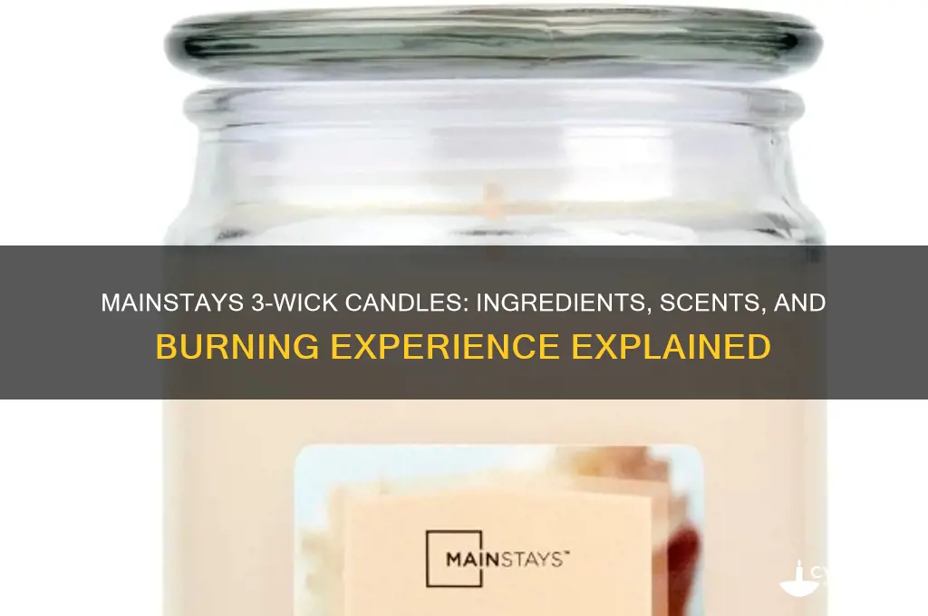 what is in mainstays 3 wick candles