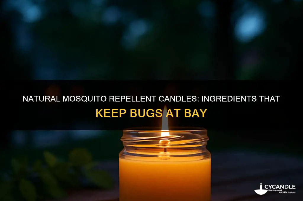 what is in the candles to keep mosquitoes away