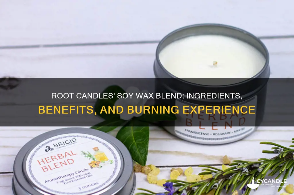 what is in the soy wax blend of root candles