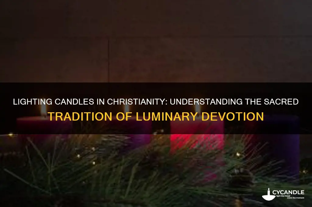 what is it called when christons ligth candles