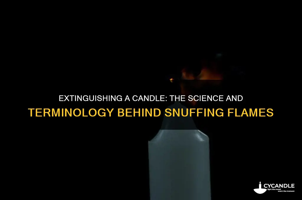 what is it called when you put a candle out