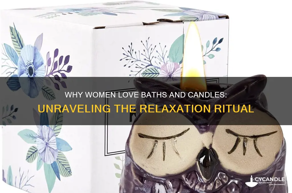what is it with women and baths and candles